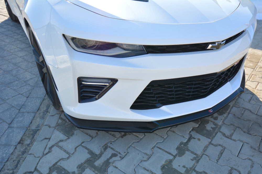 Front Splitter V.2 compatible with Chevrolet Camaro 6TH-GEN. Phase-i 2SS Coupe (2016-18) - Textured