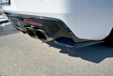 Rear Side Splitters compatible with Chevrolet Camaro 6TH-GEN. Phase-i 2SS Coupe (2016-18) - Textured
