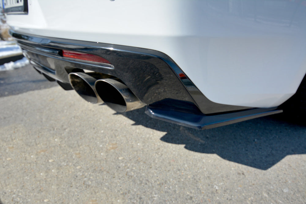 Rear Side Splitters compatible with Chevrolet Camaro 6TH-GEN. Phase-i 2SS Coupe (2016-18) - Carbon Look