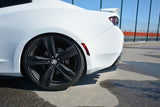 Rear Side Splitters compatible with Chevrolet Camaro 6TH-GEN. Phase-i 2SS Coupe (2016-18) - Textured