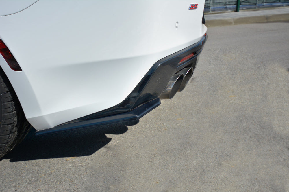 Rear Side Splitters compatible with Chevrolet Camaro 6TH-GEN. Phase-i 2SS Coupe (2016-18) - Textured