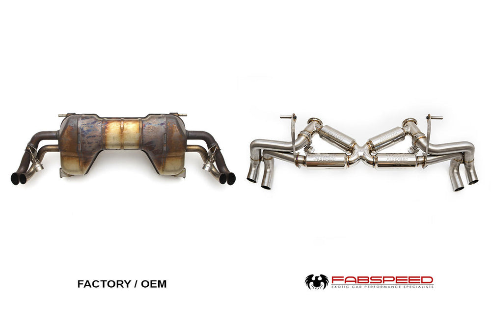 Fabspeed Audi R8 V8 Valvetronic Supersport X-Pipe Exhaust System (2007-2012)