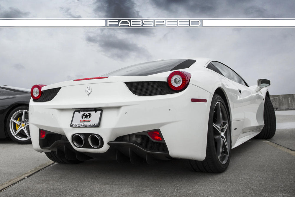 Fabspeed Ferrari 458 Italia Challenge Style Dual Exhaust Tips (2010-2015)