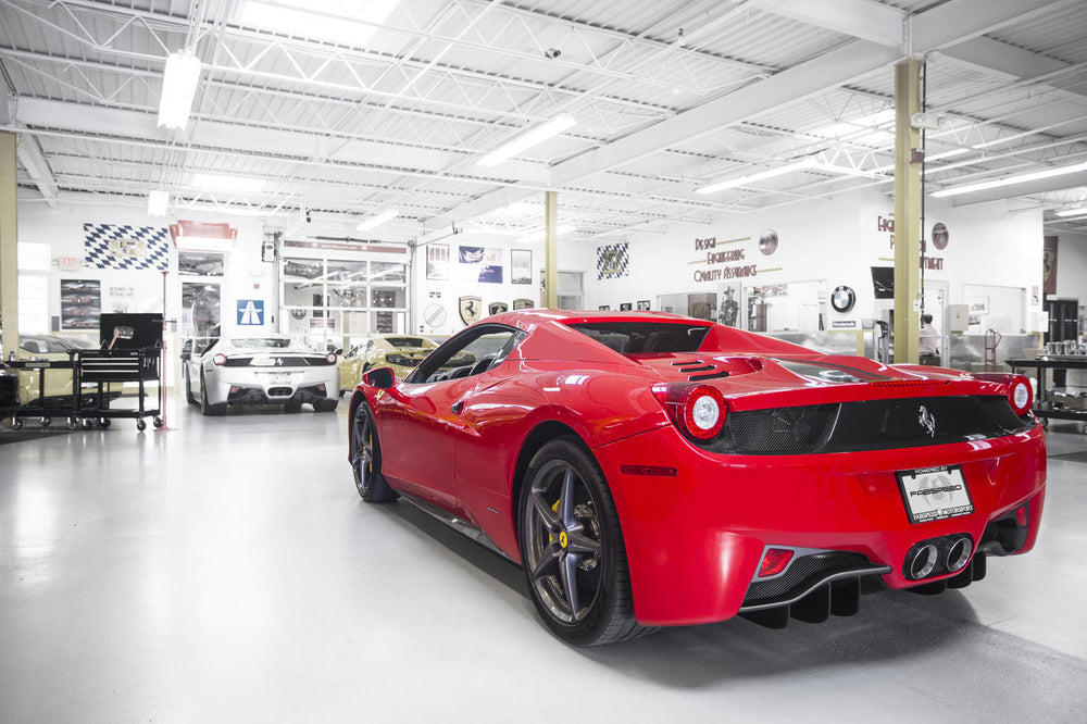 Fabspeed Ferrari 458 Italia Challenge Style Dual Exhaust Tips (2010-2015)