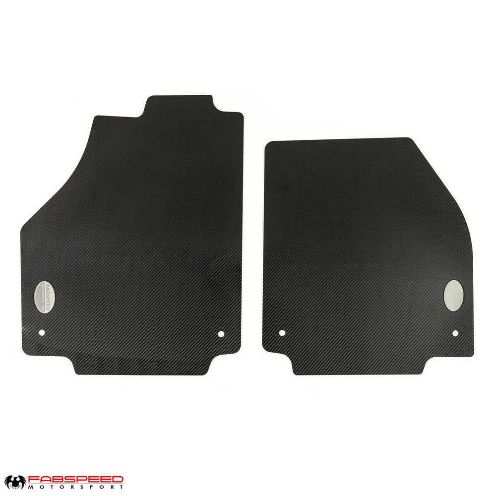 Fabspeed Porsche GT4 Carbon Fiber Floor Mats / Track Mats