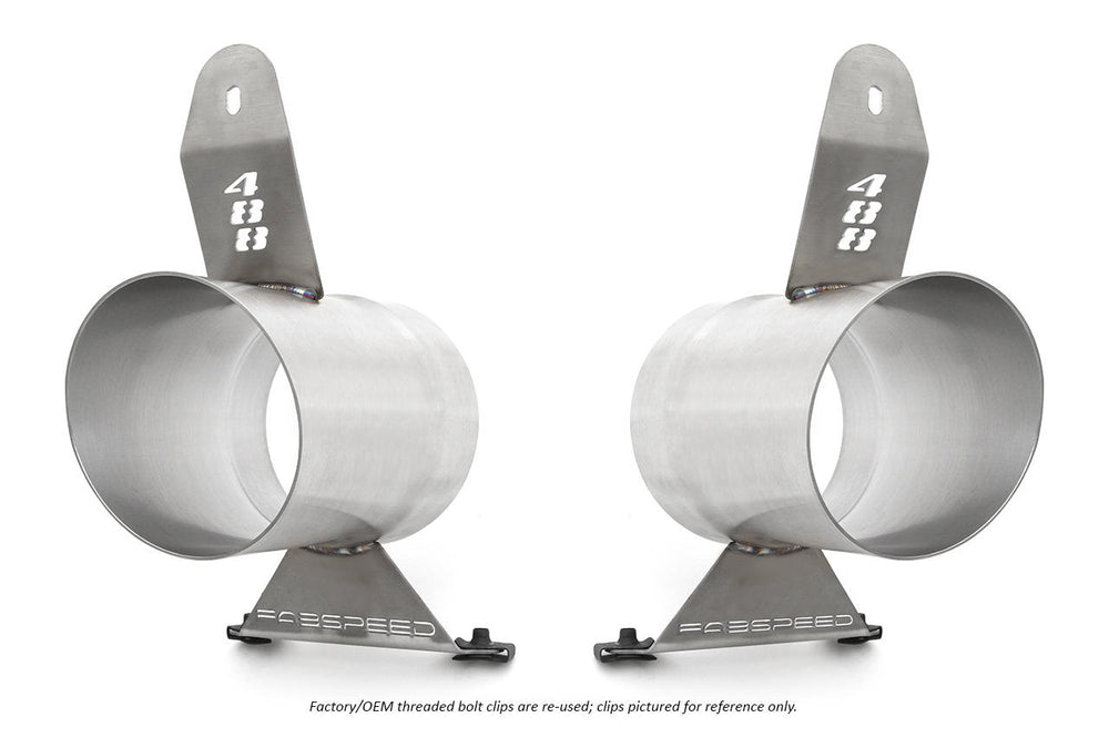 Fabspeed Ferrari 488 Challenge Style Titanium Tips