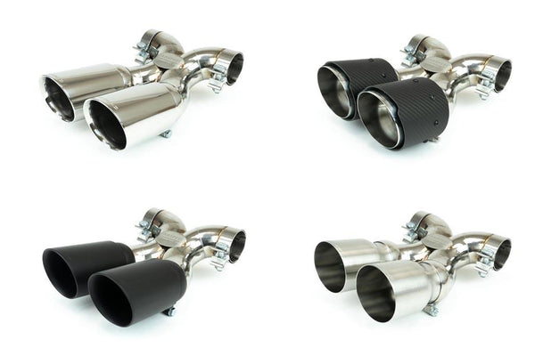 Fabspeed Porsche 981 Boxster/Cayman Maxflo TRUE X-Pipe with Dual Tips (2013-2016)