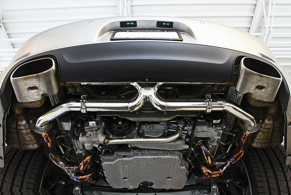 Fabspeed Porsche 991 Carrera Center Muffler Bypass X-Pipe (Non-Valved Exhaust)(2012-2016)