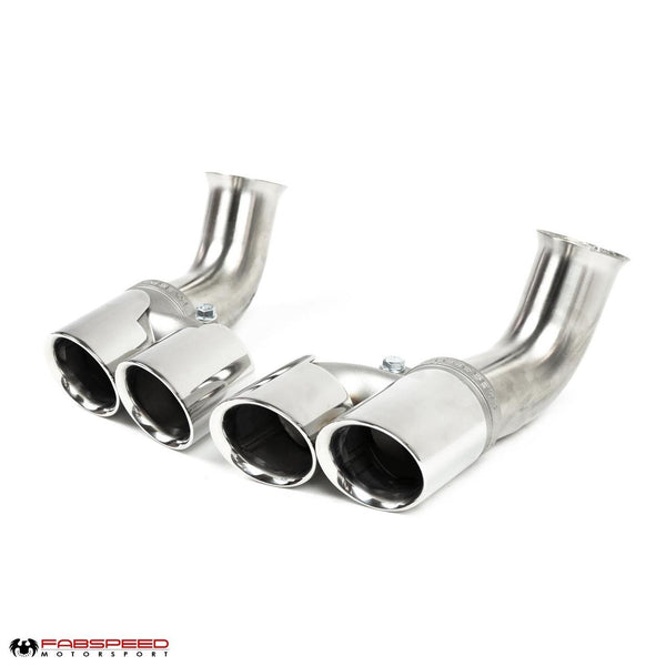 Fabspeed Porsche 996 Deluxe Quad-Style Tips - Long (2002-2004)