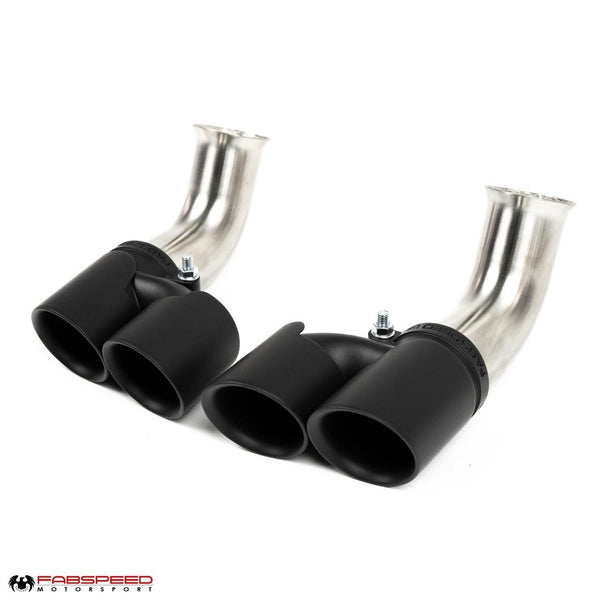 Fabspeed Porsche 996 Deluxe Quad-Style Tips - Long (2002-2004)