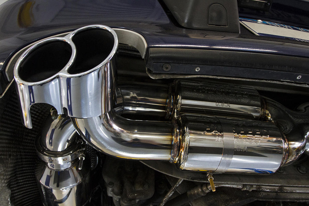Fabspeed Porsche 996 GT2 70mm Supersport X- Pipe Exhaust System (2001-2005)