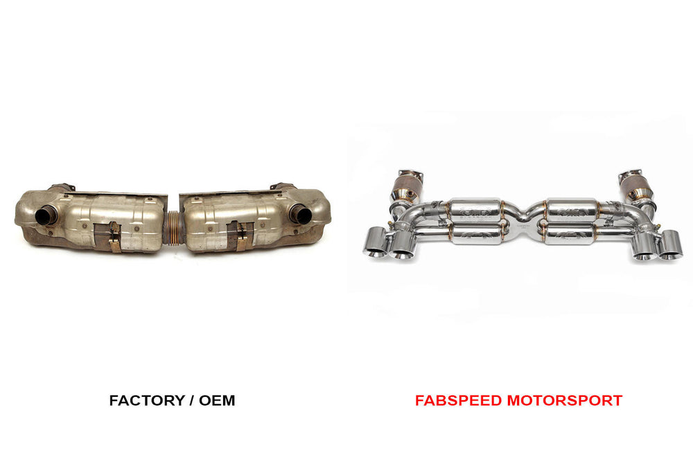 Fabspeed Porsche 997 Turbo Supersport 70mm X-Pipe Exhaust System (2006-2009)