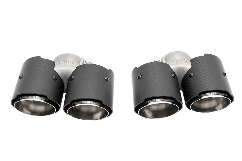 Fabspeed Porsche 997.2 Carrera Deluxe Quad-Style Tips (2009-2012)