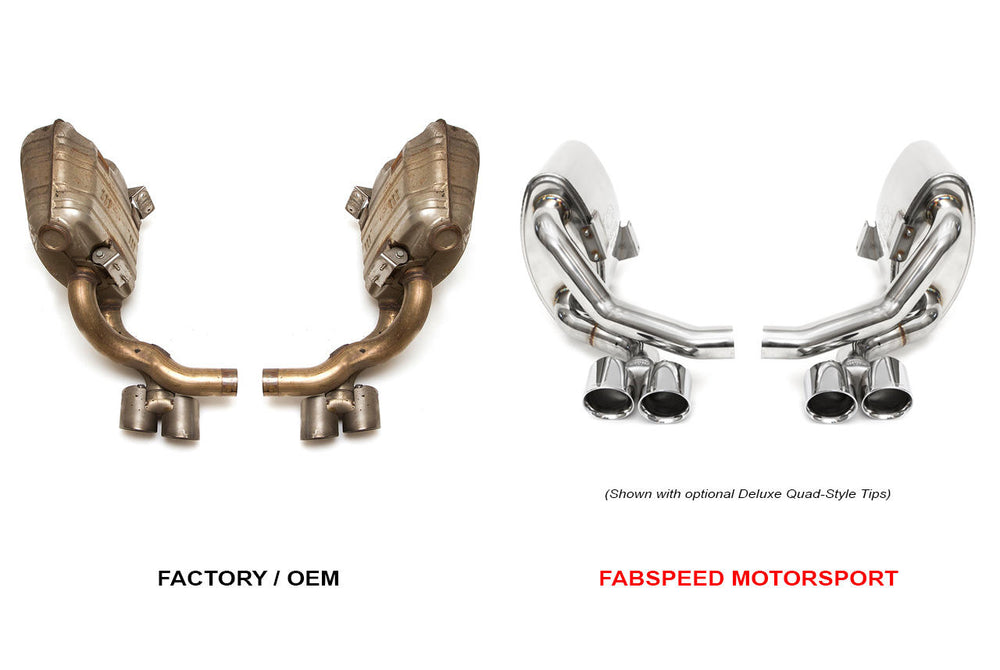 Fabspeed Porsche 997.2 Carrera Maxflo Performance Side Exhaust System (2009-2012)