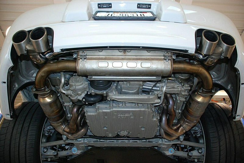 Fabspeed Porsche 997.2 Carrera Side Muffler Bypass Pipes (2009-2012)