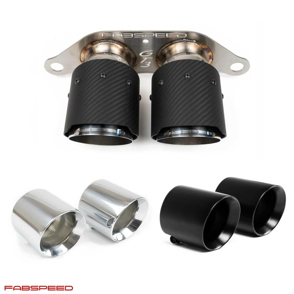 Fabspeed Porsche 997.2 GT3 / GT3 RS Deluxe Dual Style Tips (2010-2011)