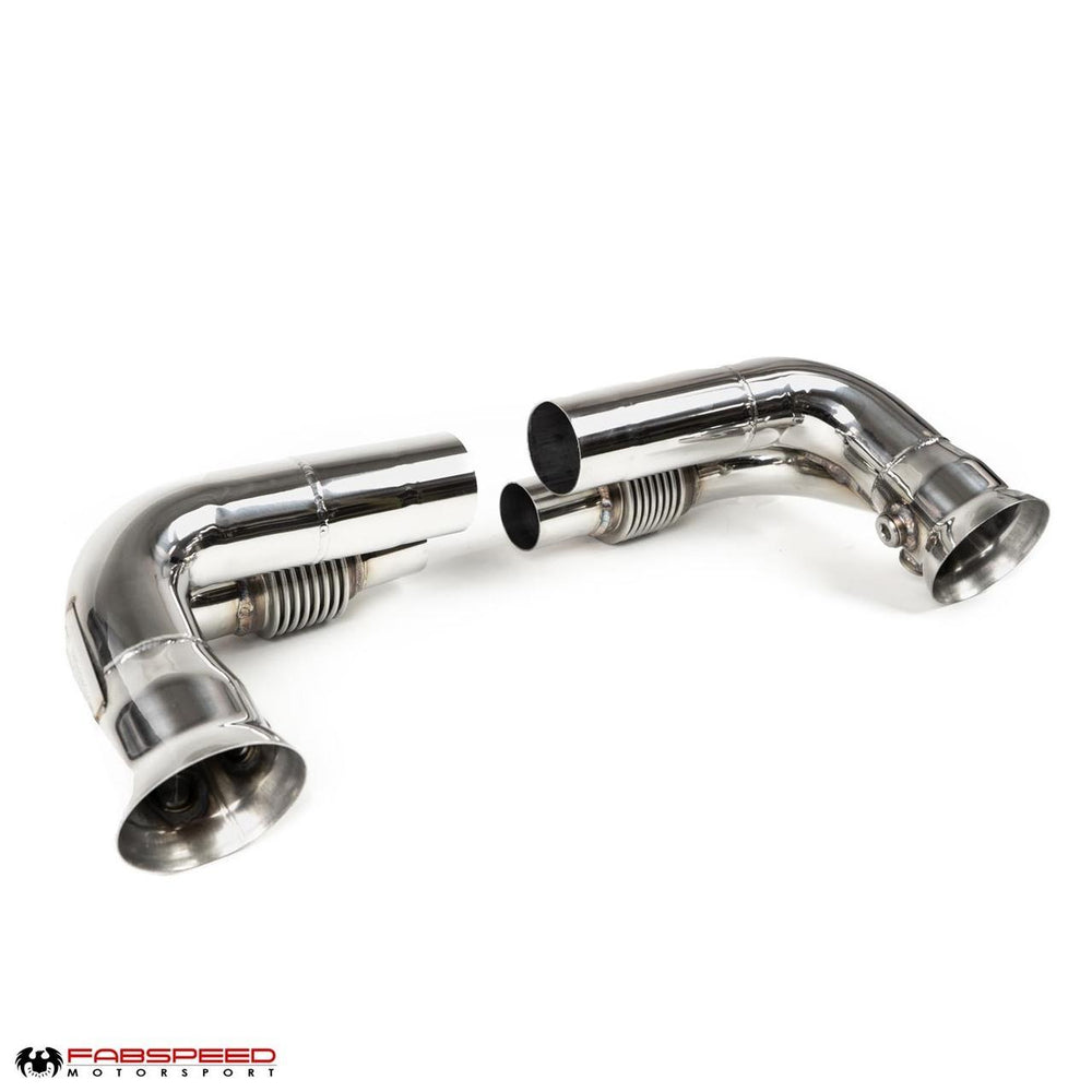 Fabspeed Porsche 997.2 GT3 / GT3 RS Side Muffler Bypass Pipes (2010-2011)