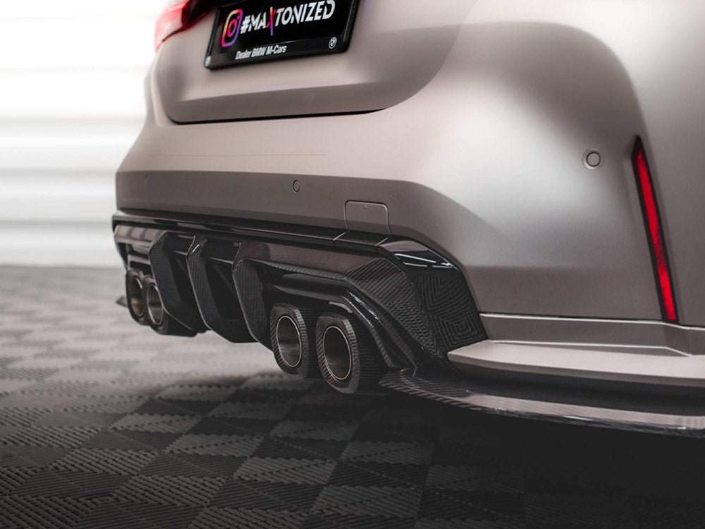 MAXTON DESIGN Carbon Fiber Rear Diffuser BMW M4 G82 / M3 G80